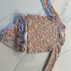 Oliver England liberty print rashguard set